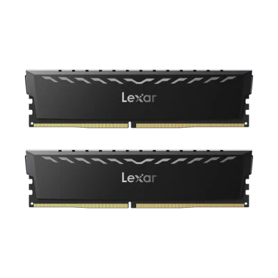 LEXAR THOR RAM DDR4 2X8GB 3600UDIM 16GB KIT (2x8GB) 3600 UDIMM XMP MEMORY WITH BLACK HEATSINK. DUAL PACK LD4U08G36C18LG-RGD